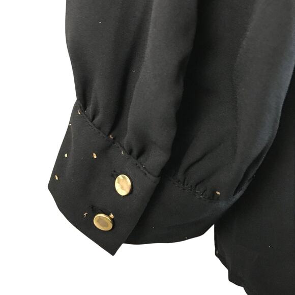 Ava &Viv Black & Gold Print Tunic Top Size 2X - Picture 8 of 8